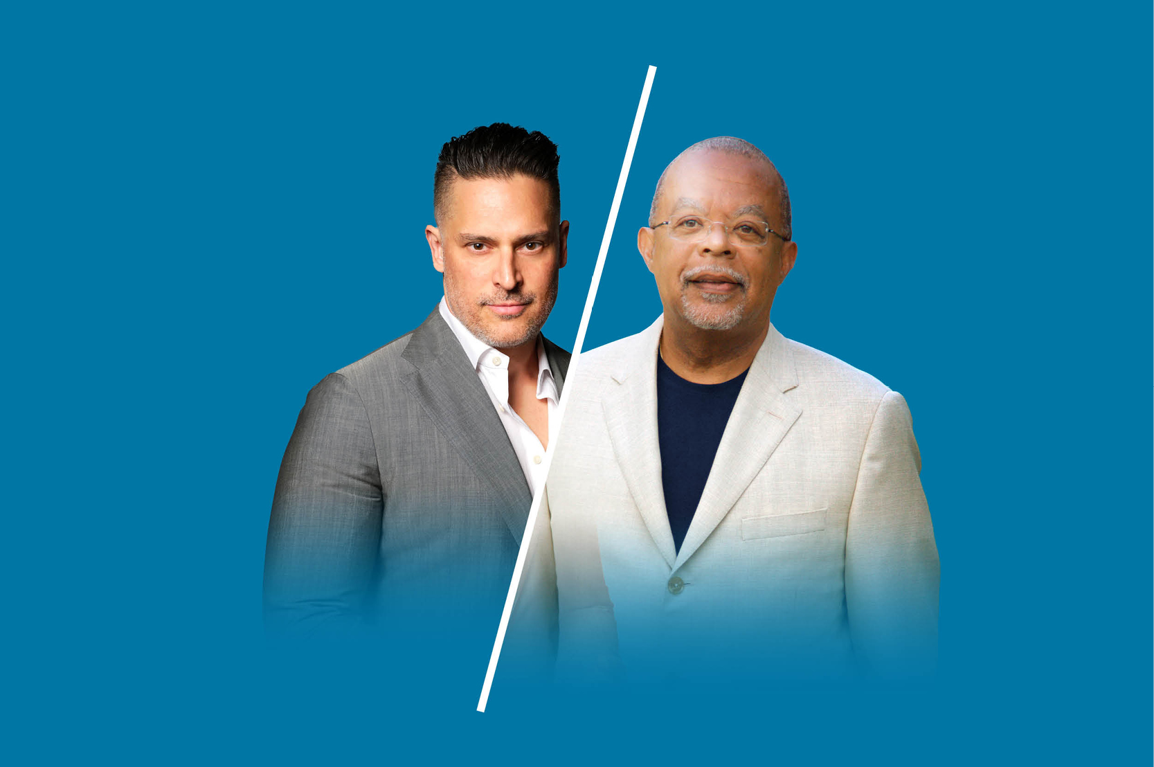 Joe Manganiello and Henry Louis Gates, Jr.